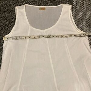 Tulip White Sleeveless Women's Top/ Mini dress